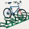 Fahrradständer mit 6 höhenversetzten Stellplätzen